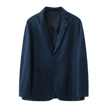 5932-2023 Осенне-зимний новый продукт, мужской костюм в деловом стиле, повседневная простая куртка grid single west, мужское верхнее пальто