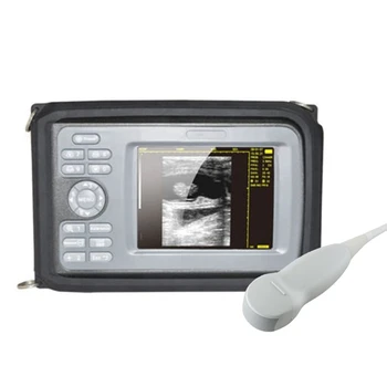 Портативный ветеринарный ультразвуковой аппарат Цифровой ручной ветеринарный ультразвуковой сканер с мини-выпуклым зондом 6,5 МГц