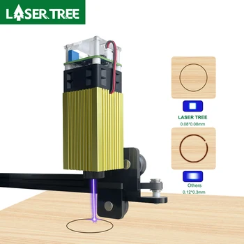 ЛАЗЕРНОЕ ДЕРЕВО 450 нм 40 Вт TTL лазерная головка DIY Гравировальный лазерный модуль для инструментов для резки дерева Технология сжатого пятна