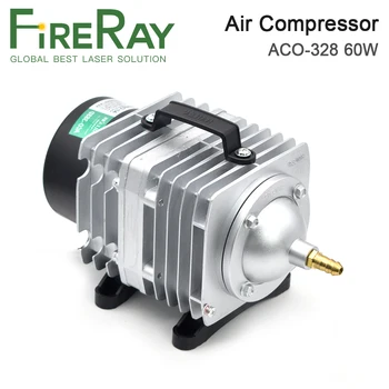 Воздушный компрессор FireRay 60 Вт Электрический Магнитный Воздушный насос для лазерной гравировки CO2, Автомат для резки ACO-328