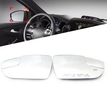 1 пара для Ford Focus 2012-2018, система помощи при смене полосы движения, левое правое Зеркало заднего вида с подогревом, ТОЛЬКО версия для США