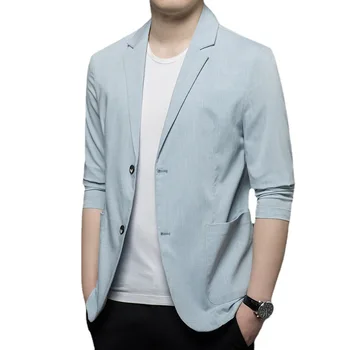 Z367-2023 Костюм мужская одежда осенние сенсорные костюмы мужская корейская версия тонкий Одиночный Западный деловой повседневный Западный сервис мужчины