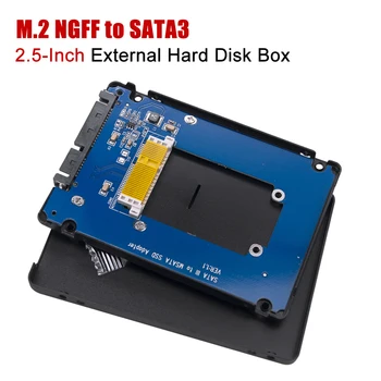 Корпус жесткого диска NGFF-SATA3 по Протоколу SATA 2,5-Дюймовый Внешний SDD-корпус M.2 SATA 3-6 Гбит/с для Ноутбука Notebook